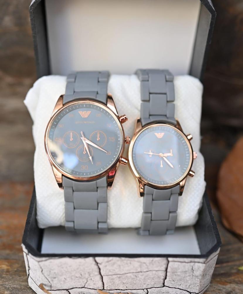 Couple's Chronograph Watches - Brown