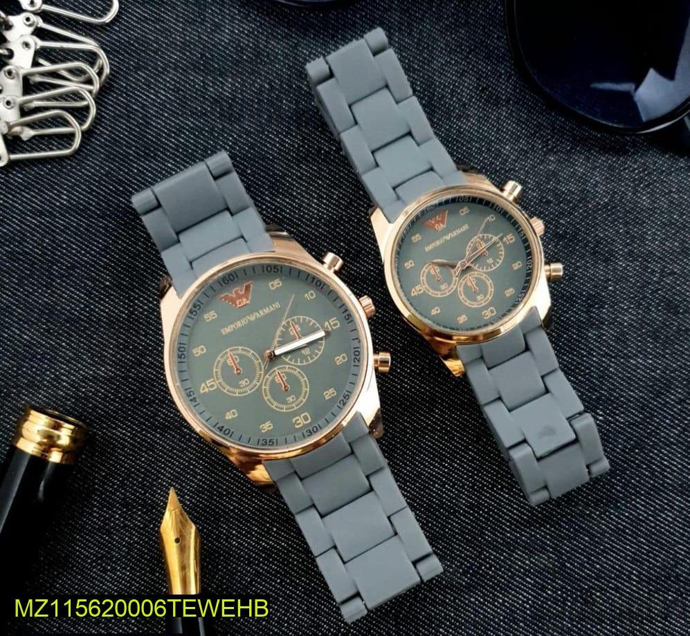 Couple's Chronograph Watches - Brown